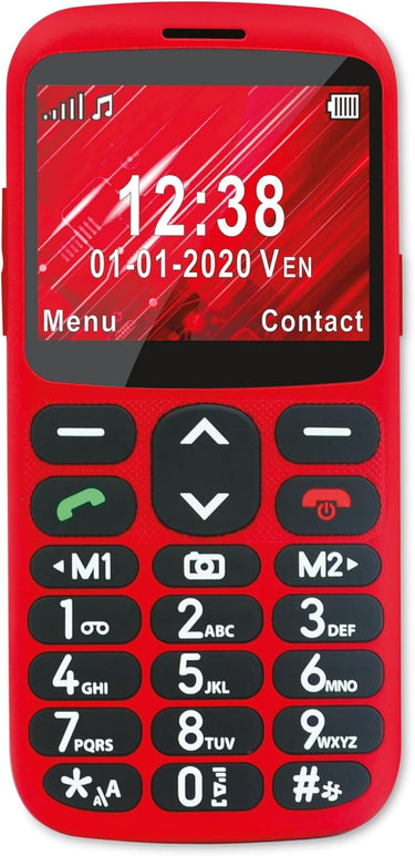 Telefunken gsm S520, desbloqueado, Teléfono Móvil, Rojo